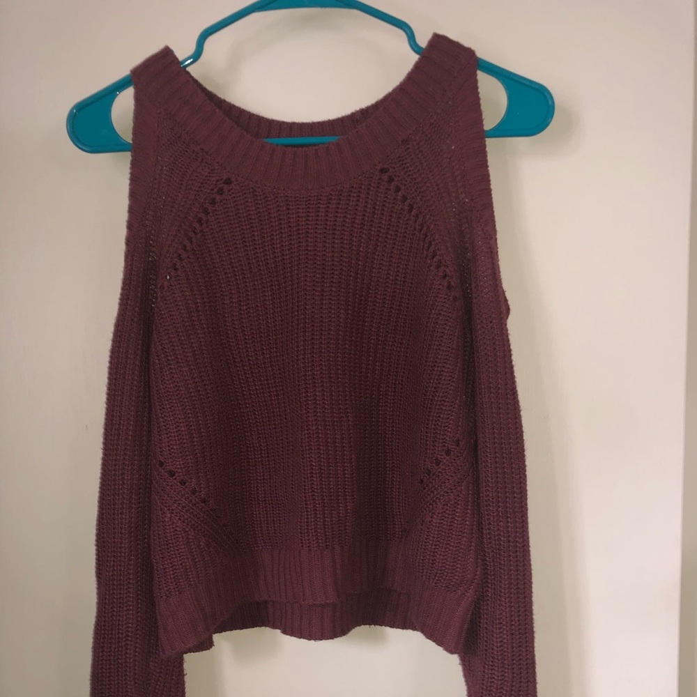 Off the shoulder sweater top